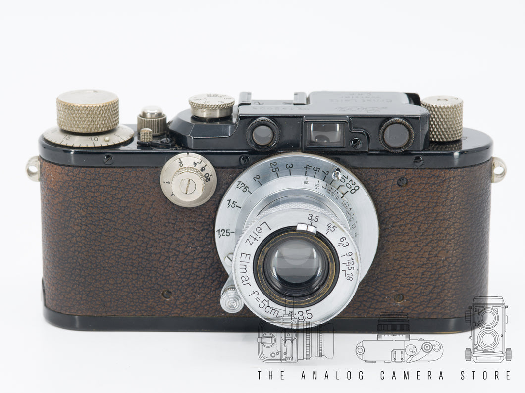 Leica III (Model F) Black Paint + Elmar 50mm 3.5