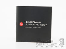 Load image into Gallery viewer, Leica summicron-M 28mm 2.8 asph Safari | BOXED | MINT
