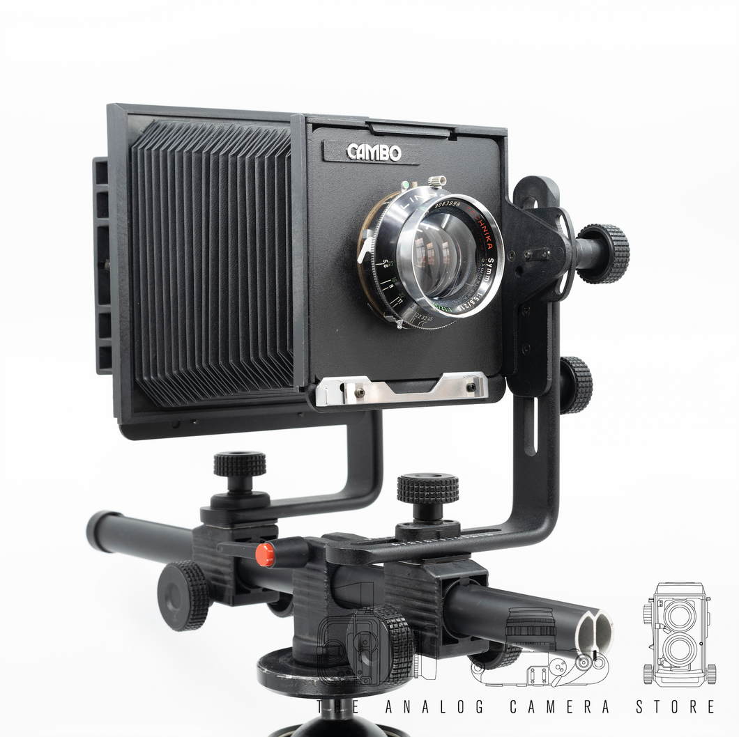Cambo 4x5 + Schneider Symmar 210mm 5.6 – The Analog Camera Store Cambo 4x5 + Schneider Symmar 210mm 5.6 – The Analog Camera Store