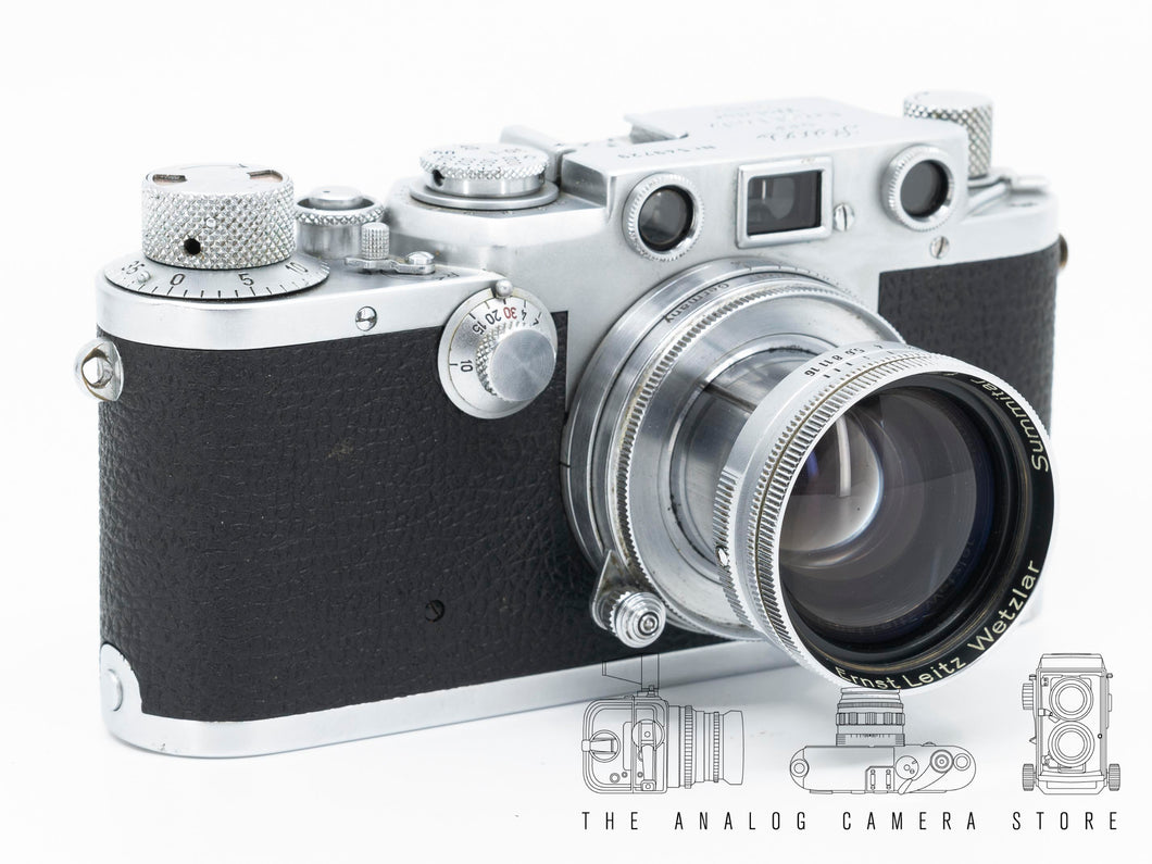 Leica IIIF Black Dial + Leitz Summitar 50mm 2.0 | SET