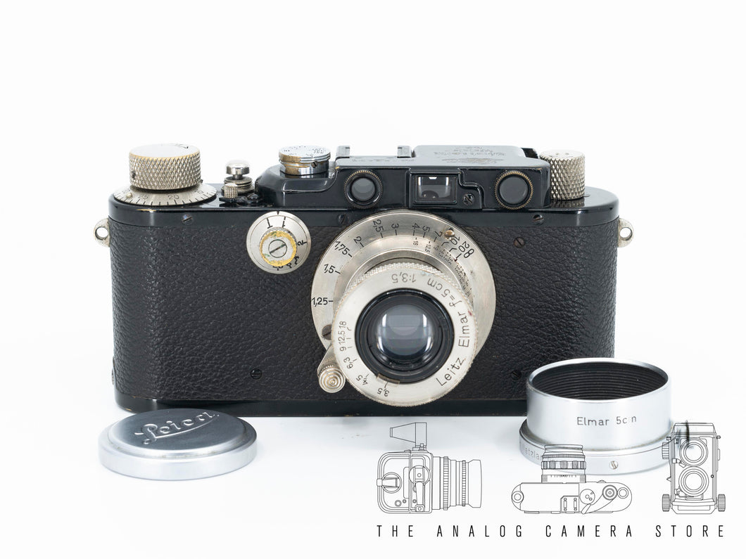 Leica III Black Paint + Leitz Elmar 50mm 3.5